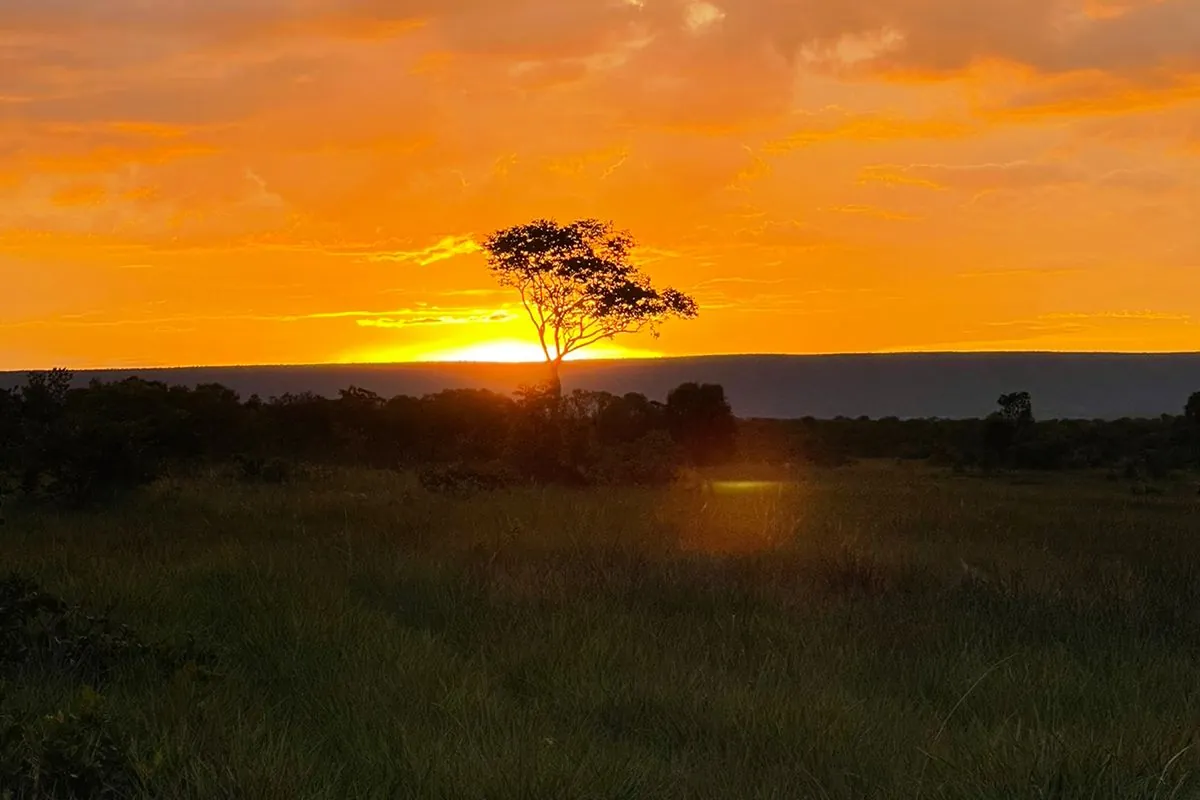 Atardecer sobre el cerrado del Jalapão