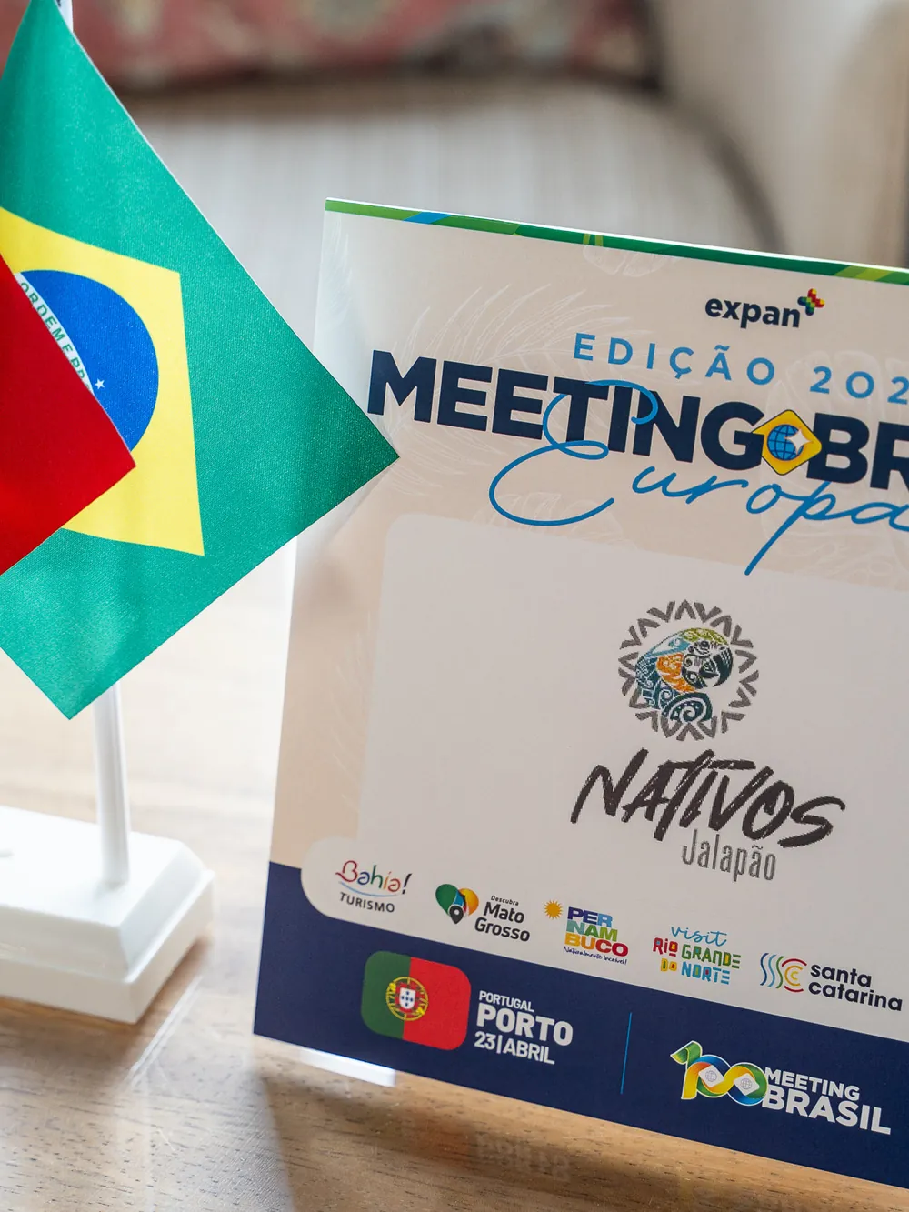 Estande da Nativos no Meeting Brasil Europa, no Porto